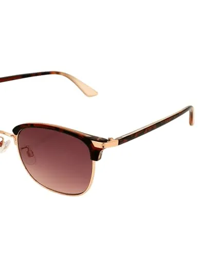 Carlton London Premium Rose Gold & Brown Toned UV Protected Lens Square Sunglass for women