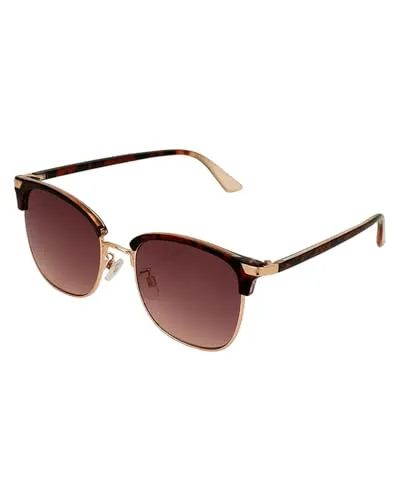 Carlton London Premium Rose Gold & Brown Toned UV Protected Lens Square Sunglass for women