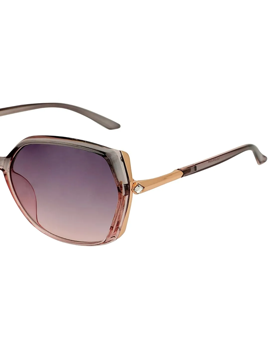 Carlton London Premium Rose Gold & Pink Toned UV Protected Lens Oversized Sunglass for women