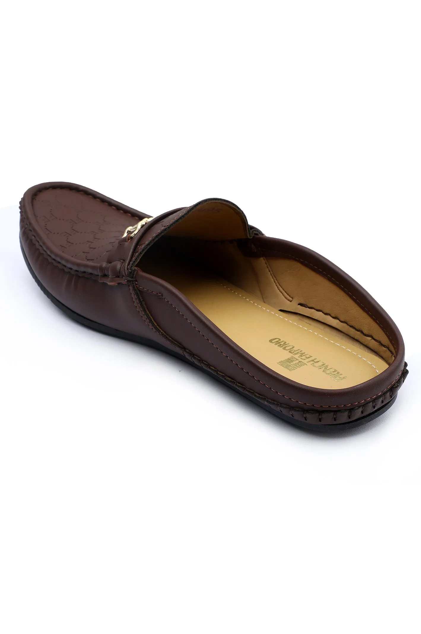 Casual Mule Shoes For Men SKU: SMC-0095-BROWN