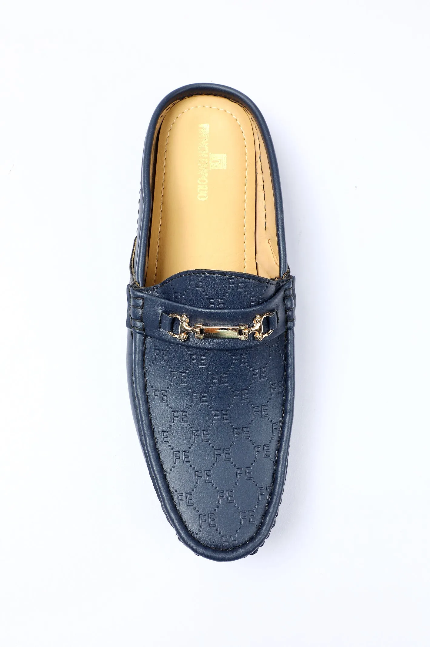 Casual Mule Shoes For Men SKU: SMC-0095-NAVY