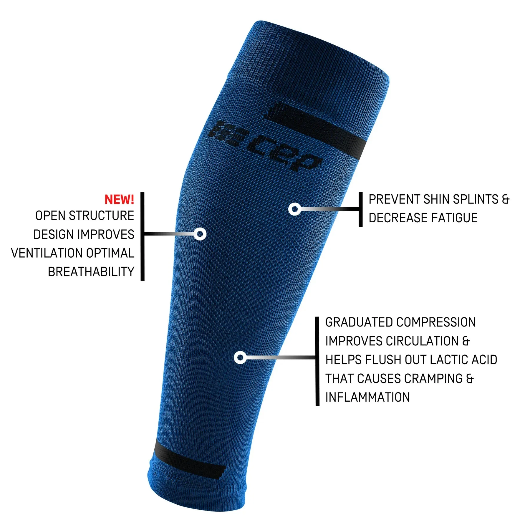 CEP | The Run Compression Calf Sleeves 4.0 | Men's | Blue