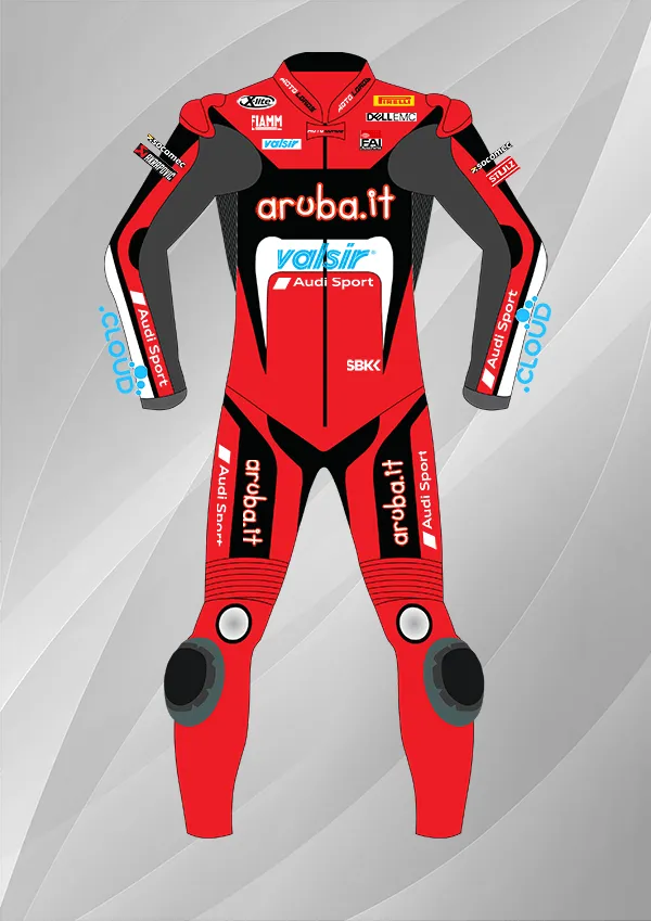 Chaz Davies Ducati 2018 SBK Leather Racing Suit for Sale