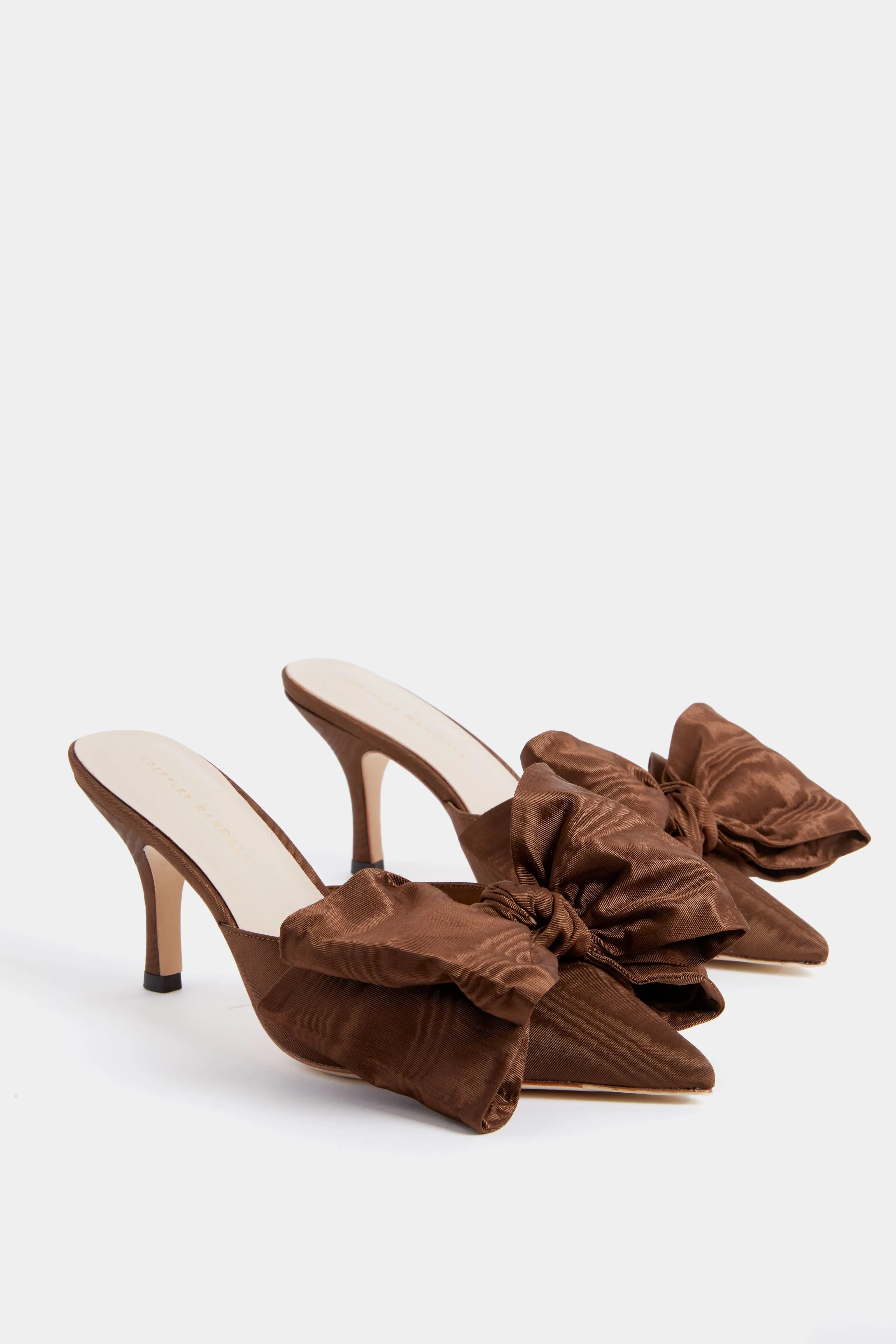 Chocolate Margot Bow Heels