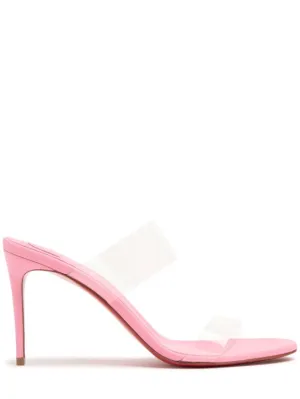 Christian Louboutin   85mm Just Nothing PVC mule sandals 