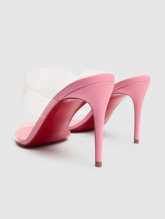 Christian Louboutin   85mm Just Nothing PVC mule sandals 