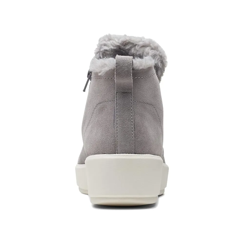 Clarks Layton Star Grey Suede Ankle Boot (Women's)