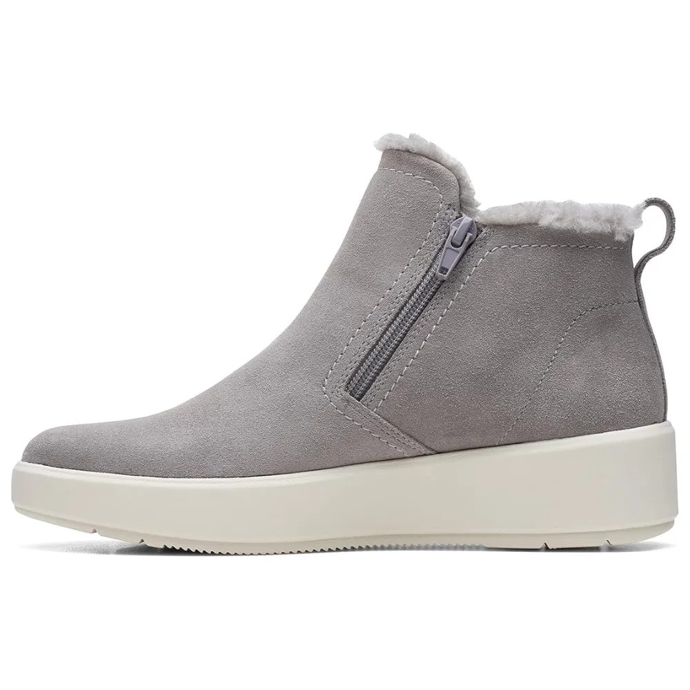 Clarks Layton Star Grey Suede Ankle Boot (Women's)