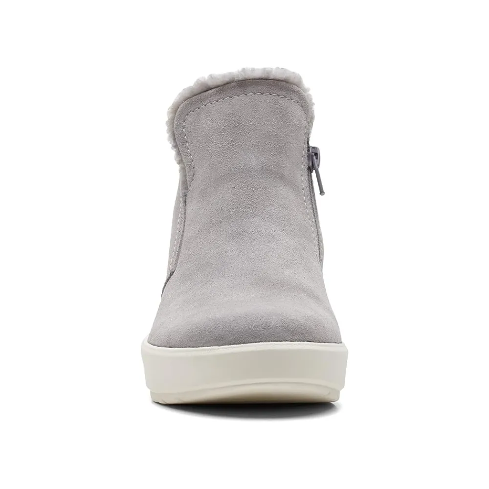 Clarks Layton Star Grey Suede Ankle Boot (Women's)