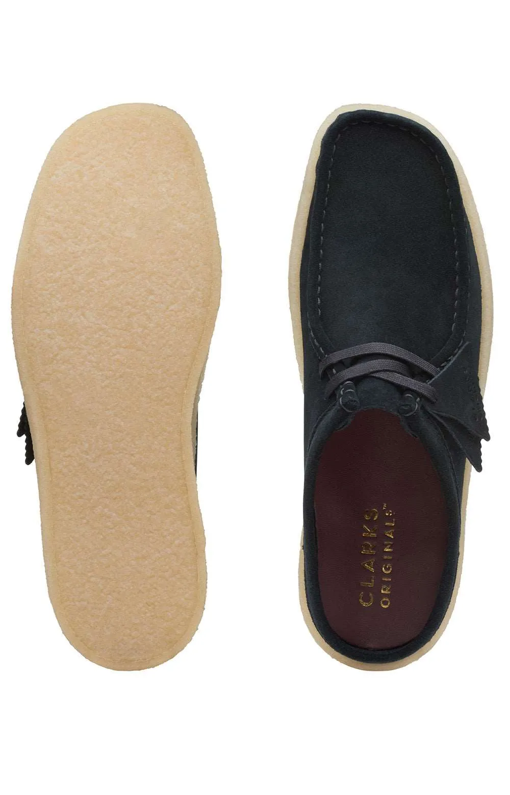 Clarks Originals Wallabee Cup Low Men's Black Suede 26167285