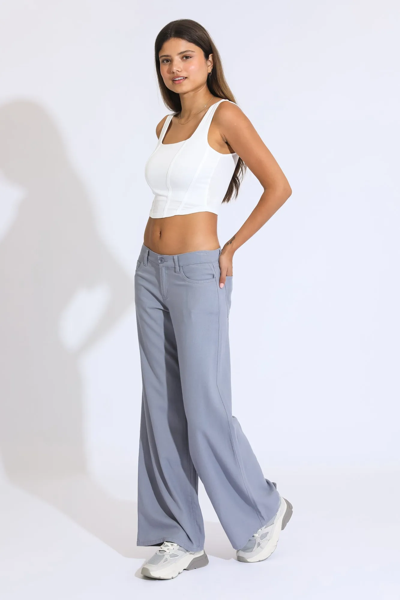 Classic Rise A-line Baggy Pant - Trooper