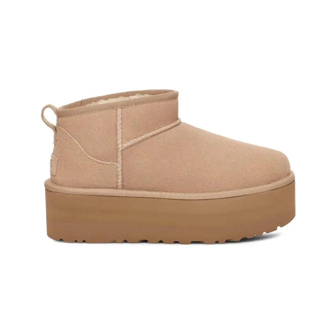 Classic Ultra Mini Platform | Women | Suede | Sand