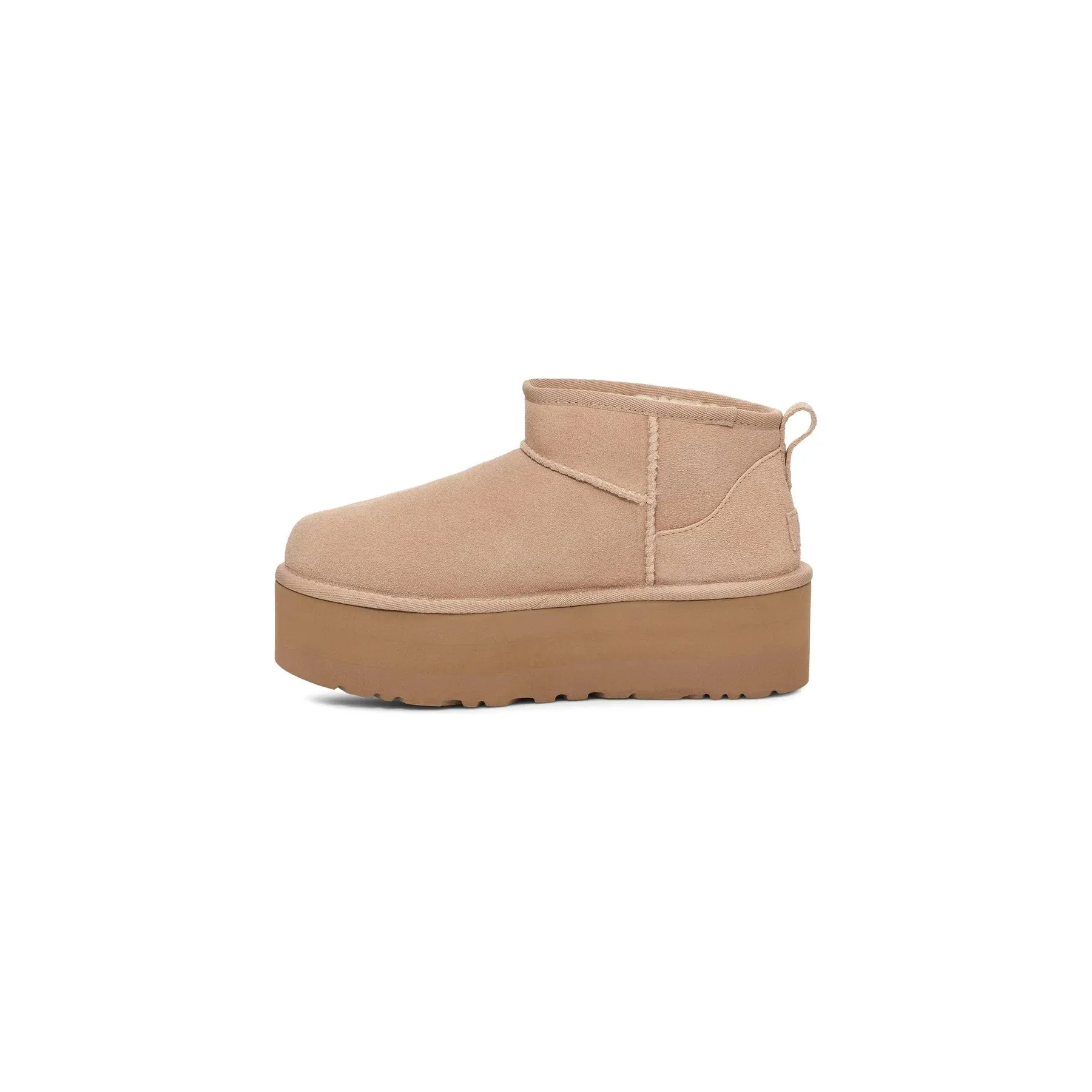 Classic Ultra Mini Platform | Women | Suede | Sand