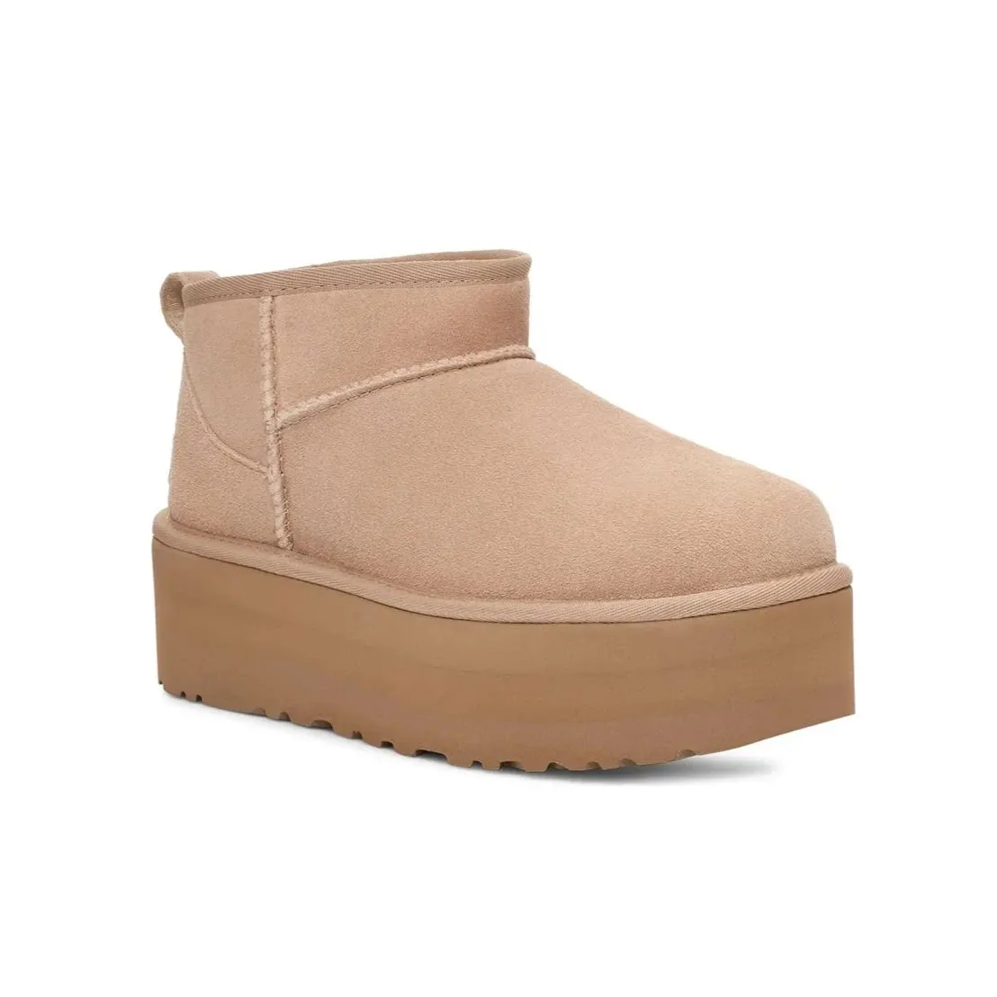 Classic Ultra Mini Platform | Women | Suede | Sand