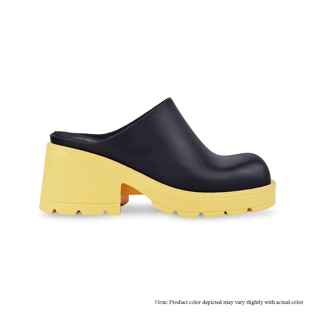 CRAIG-1 HEEL CLOSED TOE MULE-BLACK/BUTTER