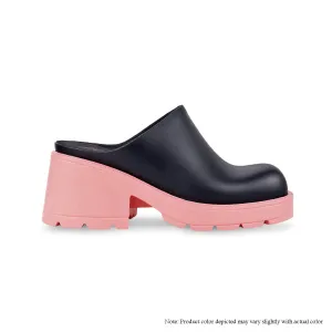 CRAIG-1 HEEL CLOSED TOE MULE-BLACK/PINK