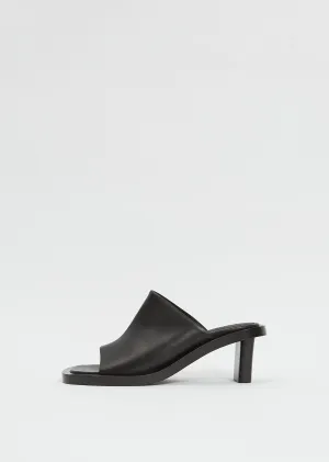 Cube Open Toe Mule — Black