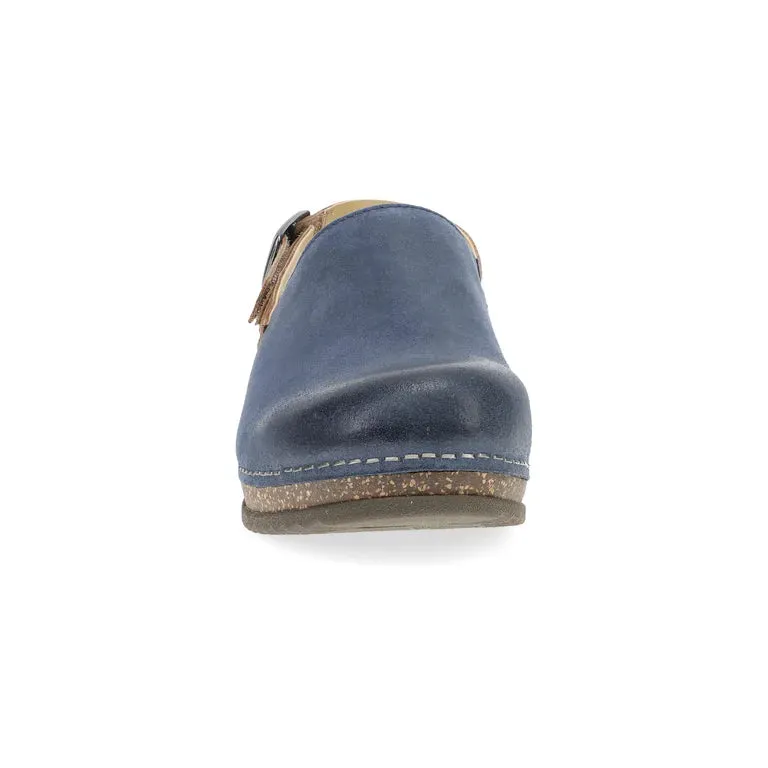 Dansko Women's Merrin Clog - Blue Burnished Suede