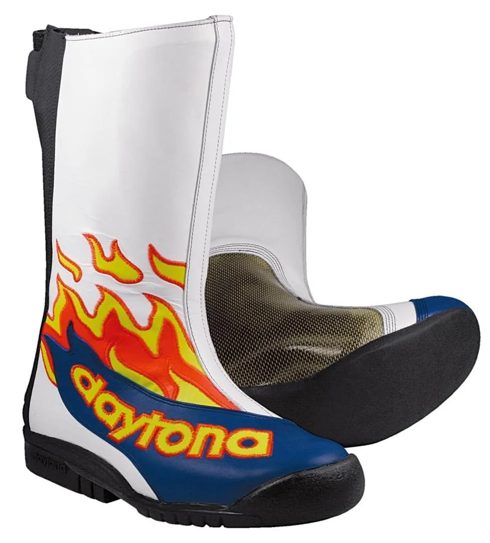 Daytona Speed Master GP II GP Motorcycle boots, white/blue