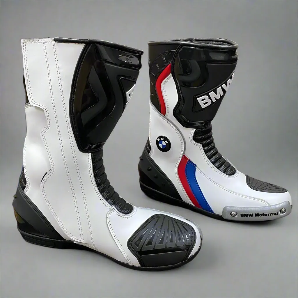 DGM MOTORBIKE RACEING BOOTS MOTORBIKE SHOES COWHIDE LEATHER BOOTS