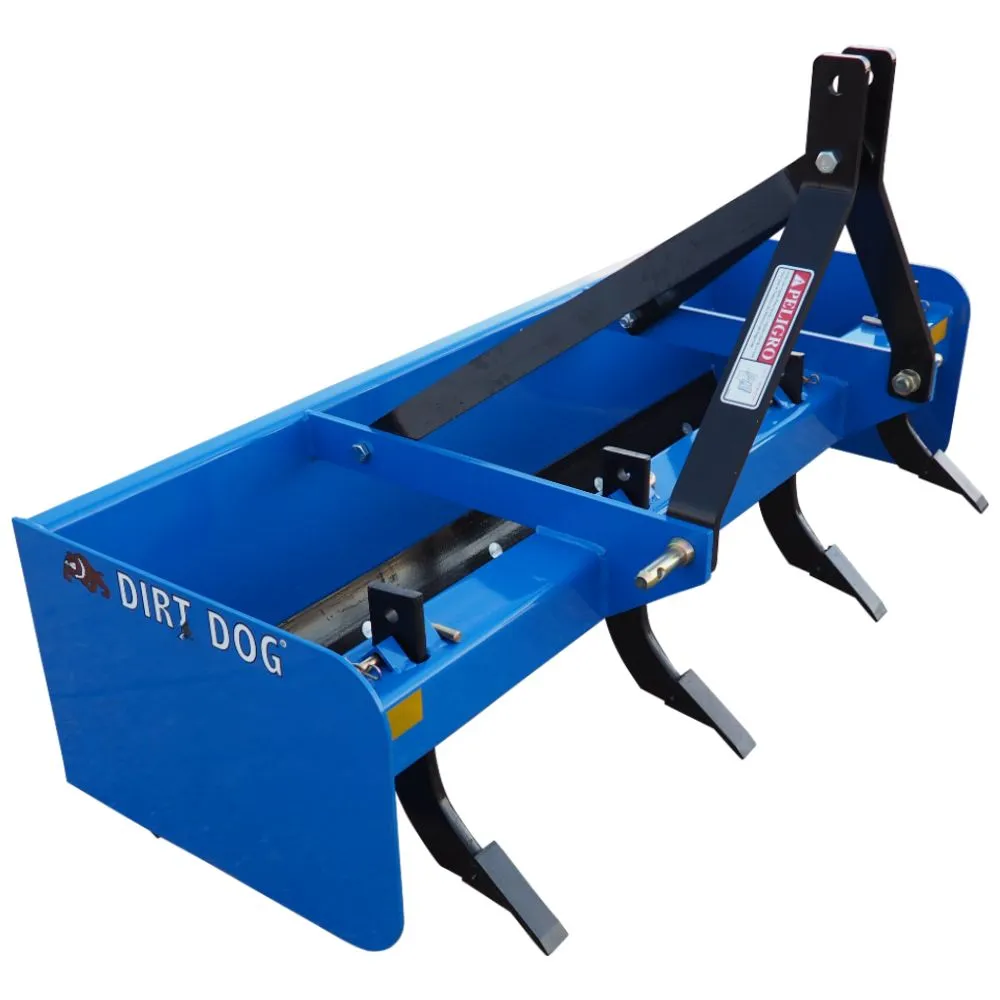 Dirt Dog BBX Series Heavy Duty Box Blade | BBX-48-60-65-72 | 48"to 72" Overall Width | 25-40HP | For Tractor