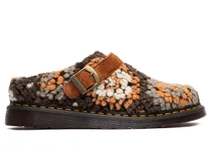 Dr. Martens Isham Crochet Wool Suede Mules in Tan