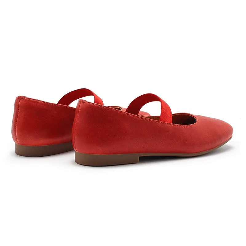 Dwarves Sheepskin Womens Michaela Mary Jane Flats in 5 Colors