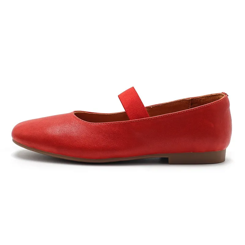 Dwarves Sheepskin Womens Michaela Mary Jane Flats in 5 Colors