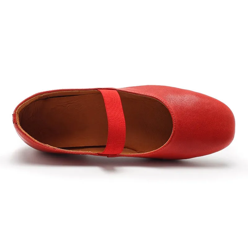 Dwarves Sheepskin Womens Michaela Mary Jane Flats in 5 Colors