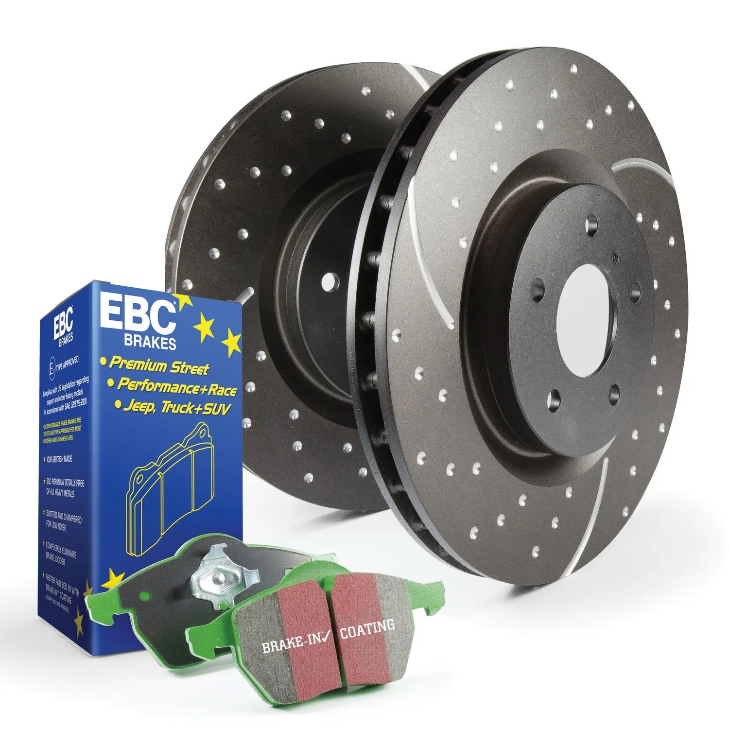 EBC Brakes S10KF1420 S10 Kits Greenstuff 2000 and GD Rotors