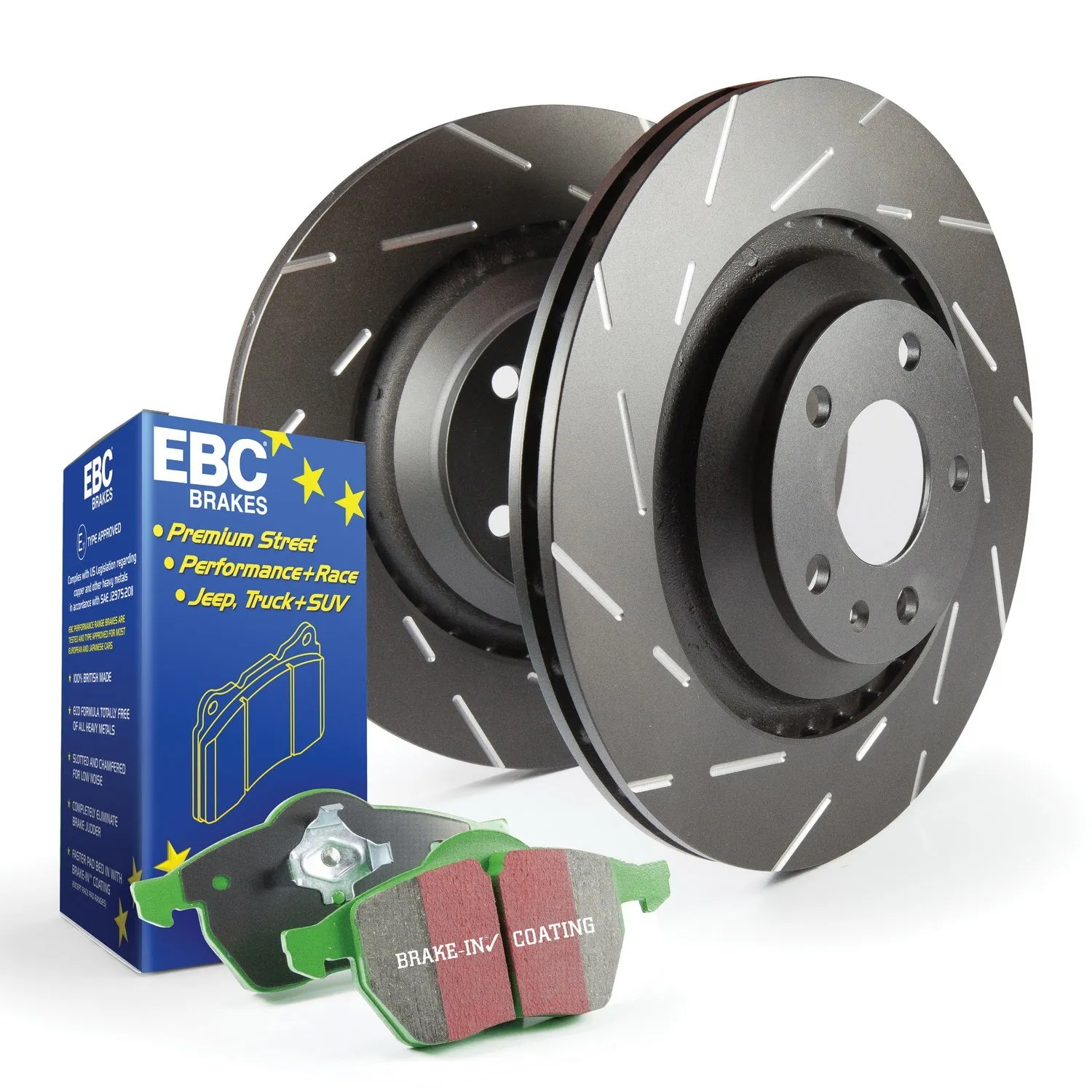 EBC Brakes S2KR1798 S2 Kits Greenstuff 2000 and USR Rotors