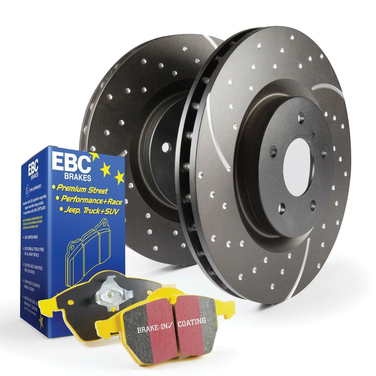 EBC Brakes S5KF1165 S5 Kits Yellowstuff And GD Rotors