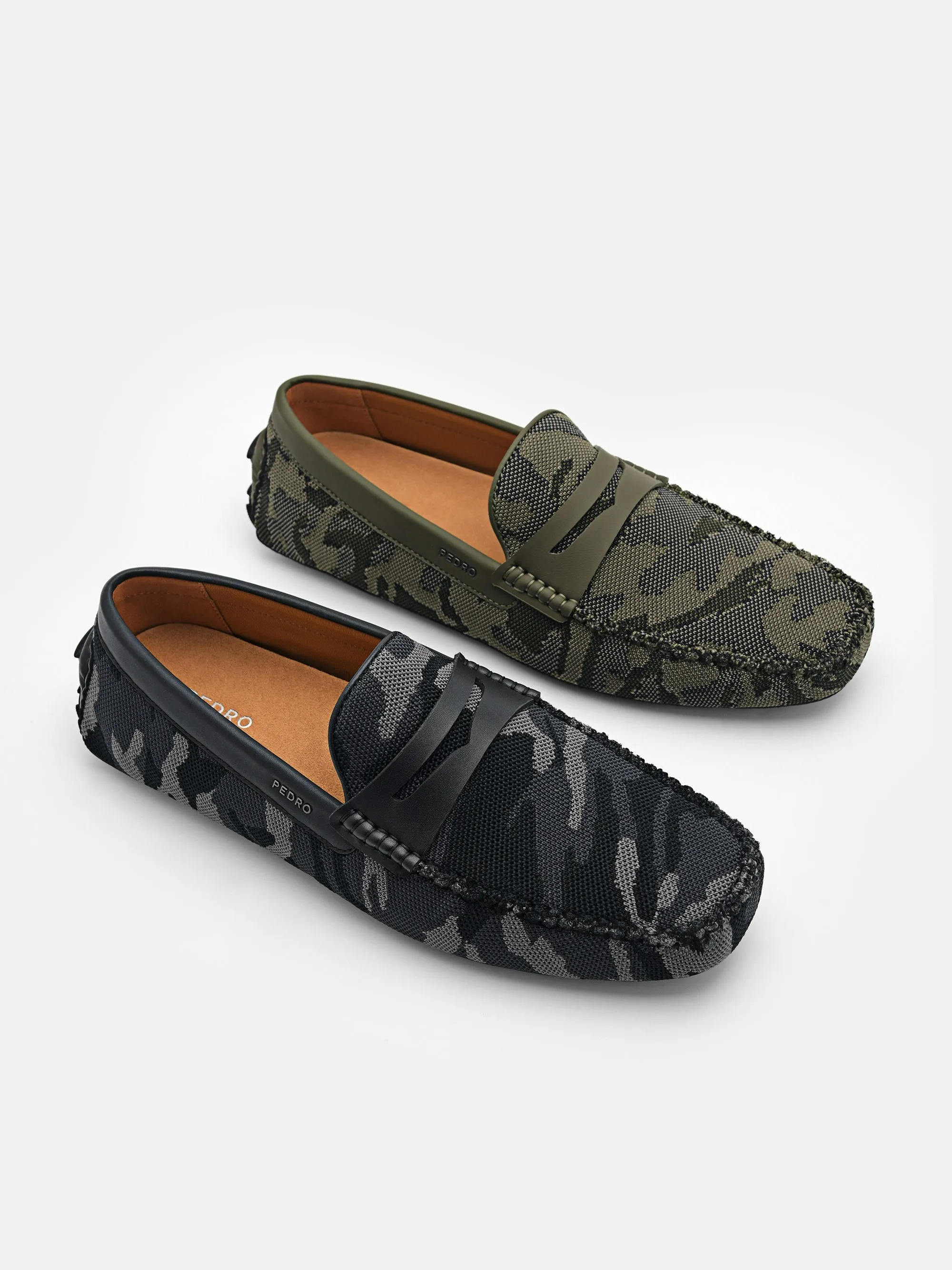 Fabric Penny Driving Shoes