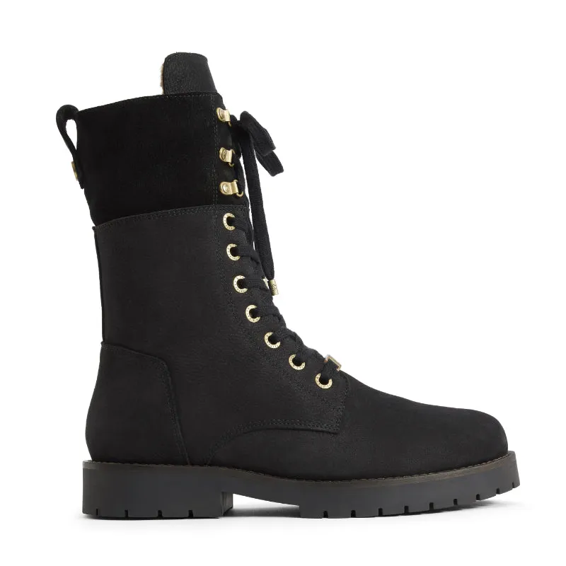 Fairfax & Favor Anglesey Ladies Shearling Lined Boot (Stockist Exclusive) - Black