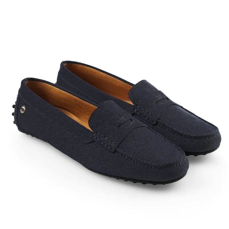 Fairfax & Favor Hemsby Ladies Driving Shoe - Navy Nubuck