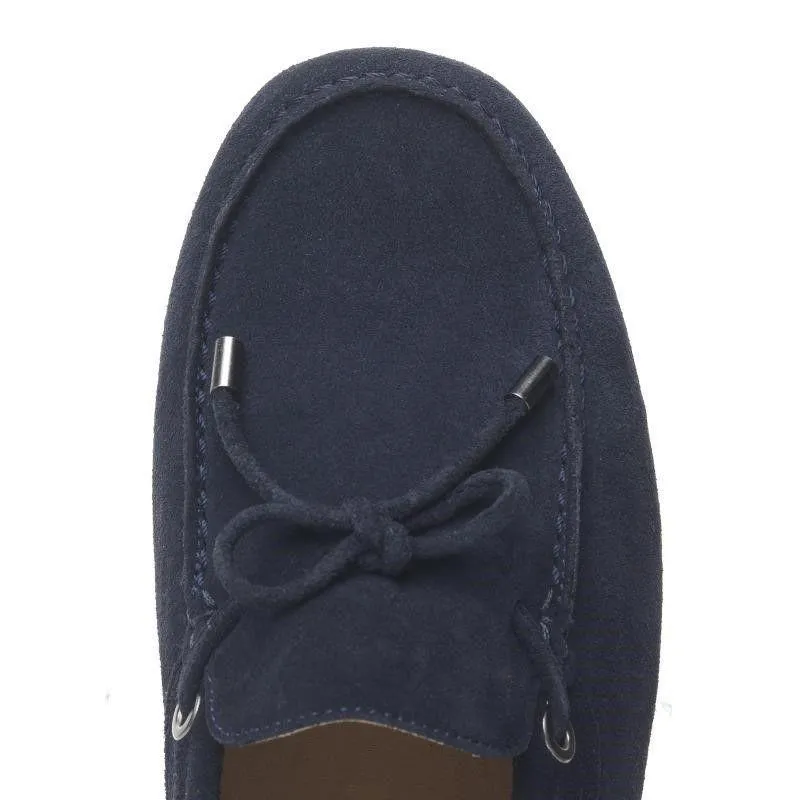 Fairfax & Favor Henley Ladies Suede Driving Shoe - Navy