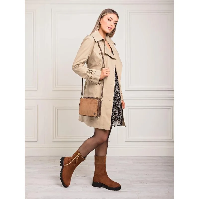 Fairfax & Favor Paris Shearling Lined Ladies Boot - Cognac