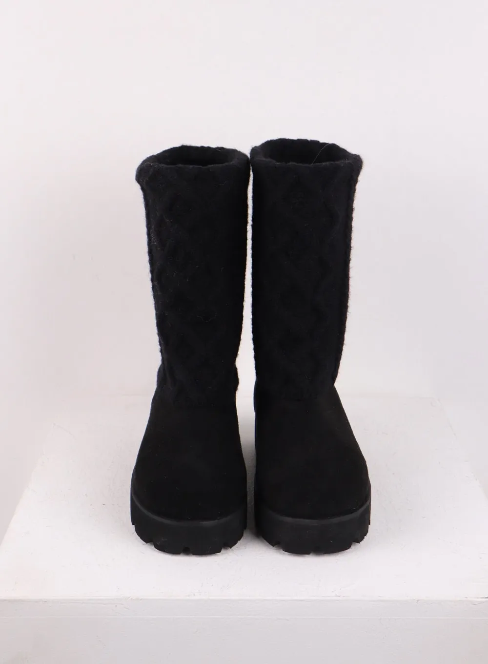 Faux Shearling Knee Boots CJ423