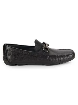 FERRAGAMO
 Leather Driving Bit Loafers