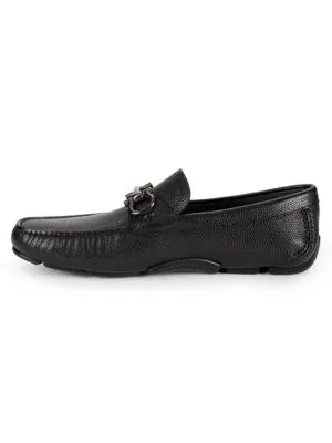 FERRAGAMO
 Leather Driving Bit Loafers