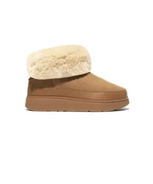 FitFlop Gen-FF Mini Double-Faced Shearling Boots Tan