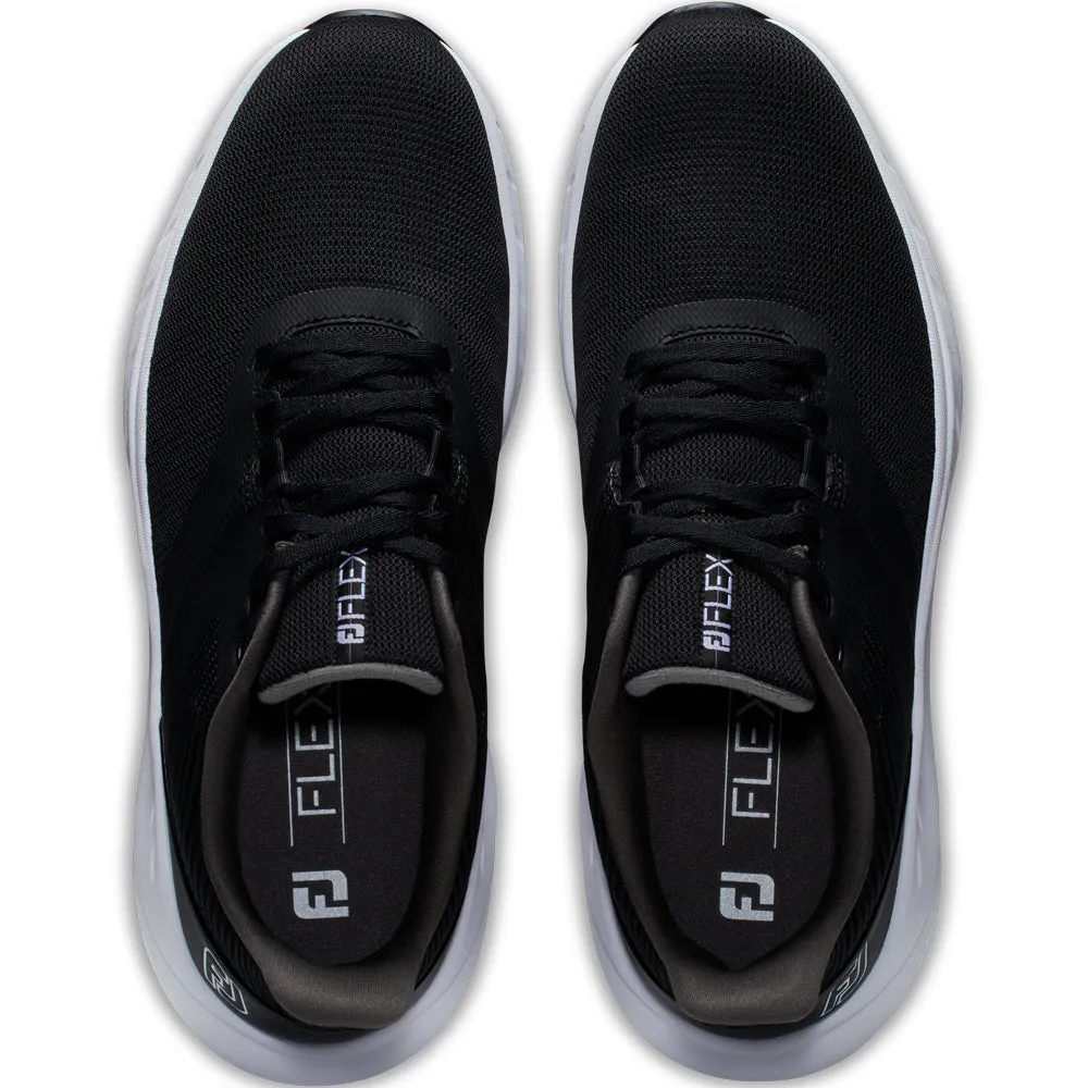 FootJoy Flex Spikeless Shoes - Black/Black/White