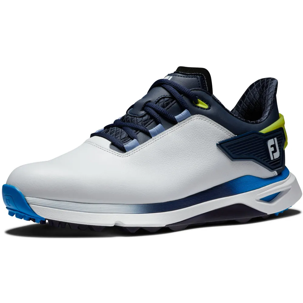 FootJoy Pro SLX Spikeless Waterproof Shoes - White/Navy/Blue