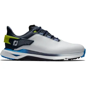 FootJoy Pro SLX Spikeless Waterproof Shoes - White/Navy/Blue