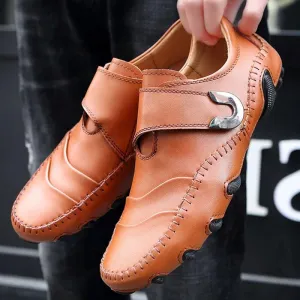 Four Season Split Leather Men's Driving Shoes Loafers