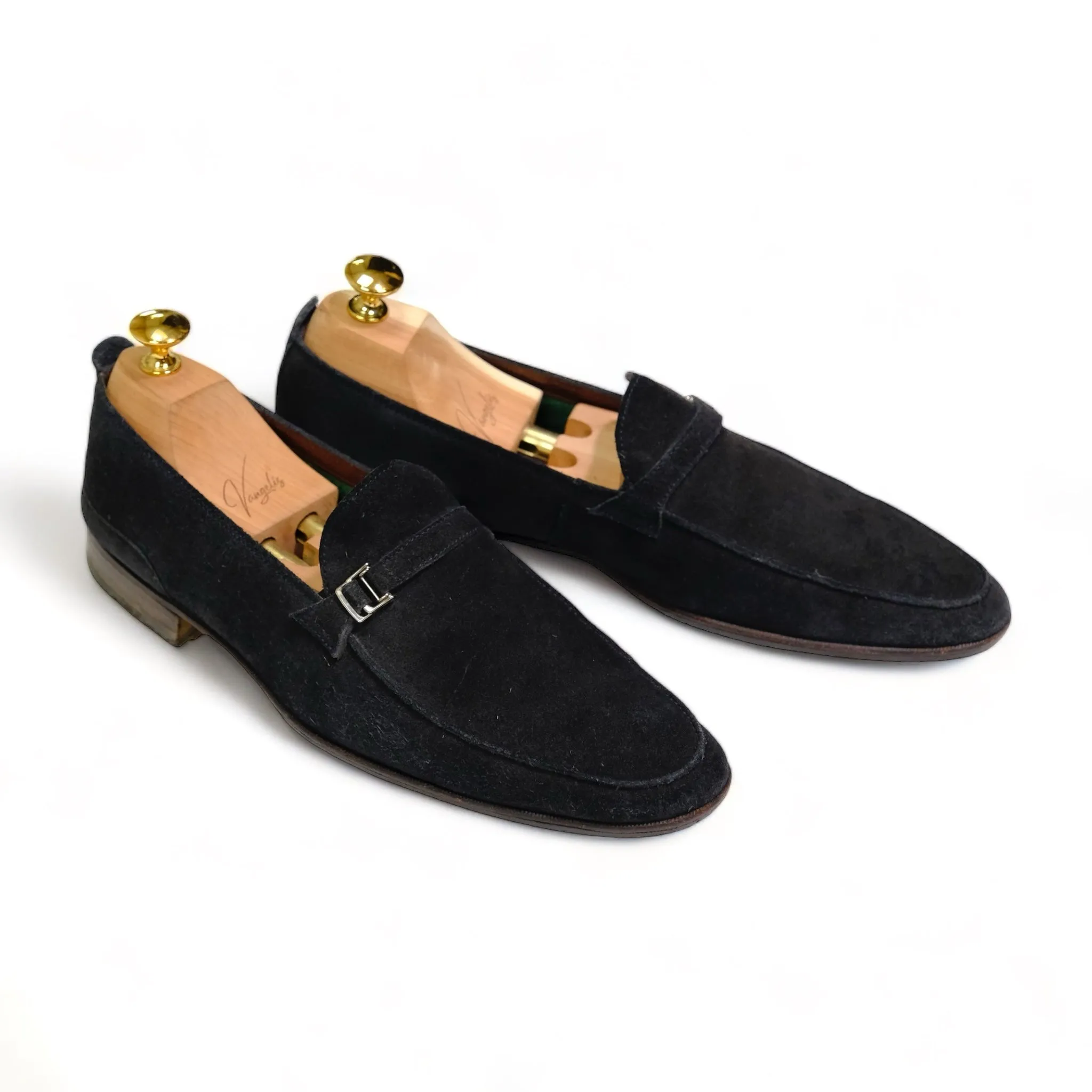 Fratelli Rossetti - Navy Suede Slip-on Loafers UK 8 / EU 42