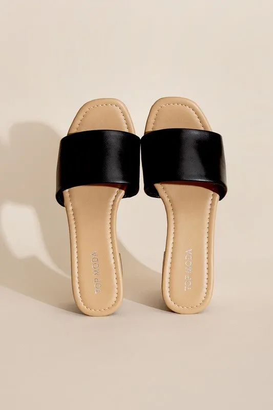 FS CLEARANCE LAUREN-1 Slide Mule Heels