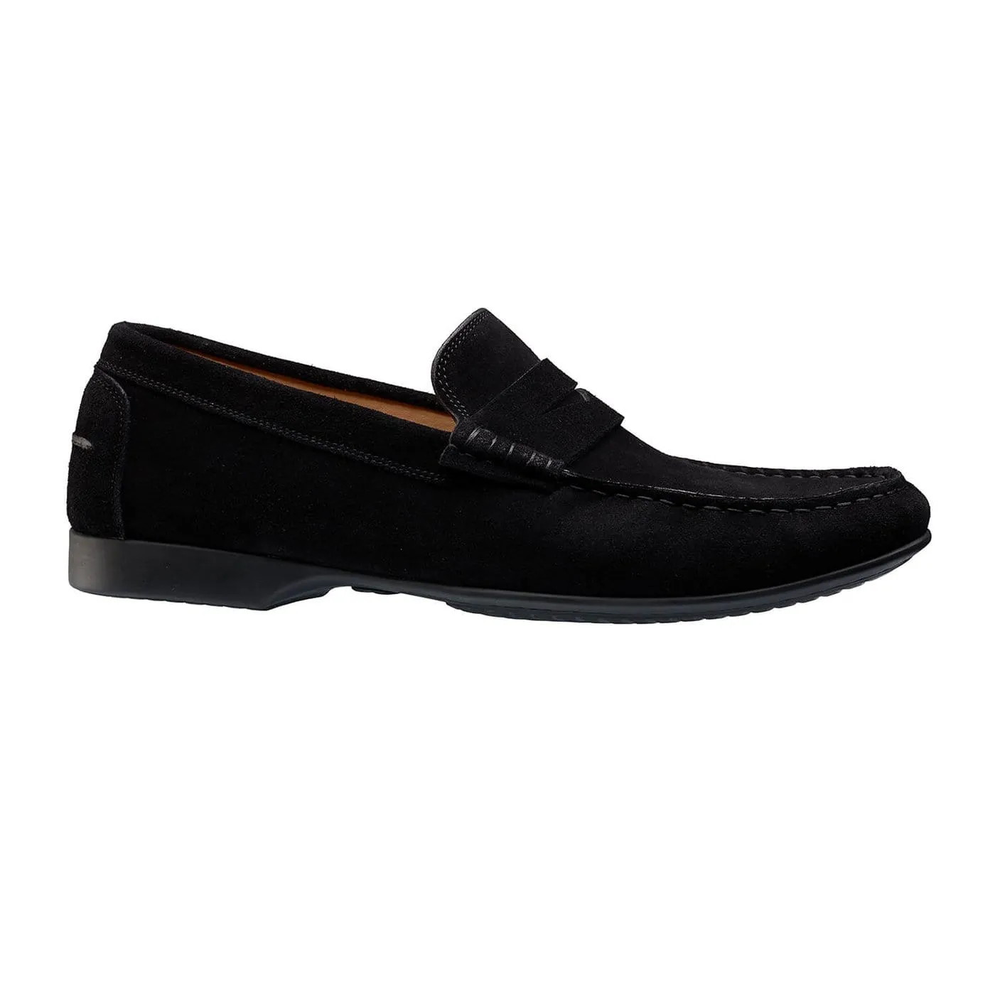 Genoa Black Calf Suede