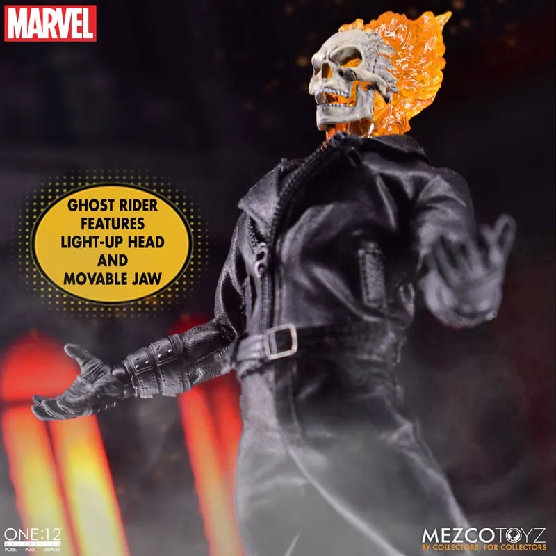 Ghost Rider and Hell Cycle One:12 Collective action figure set by Mezco