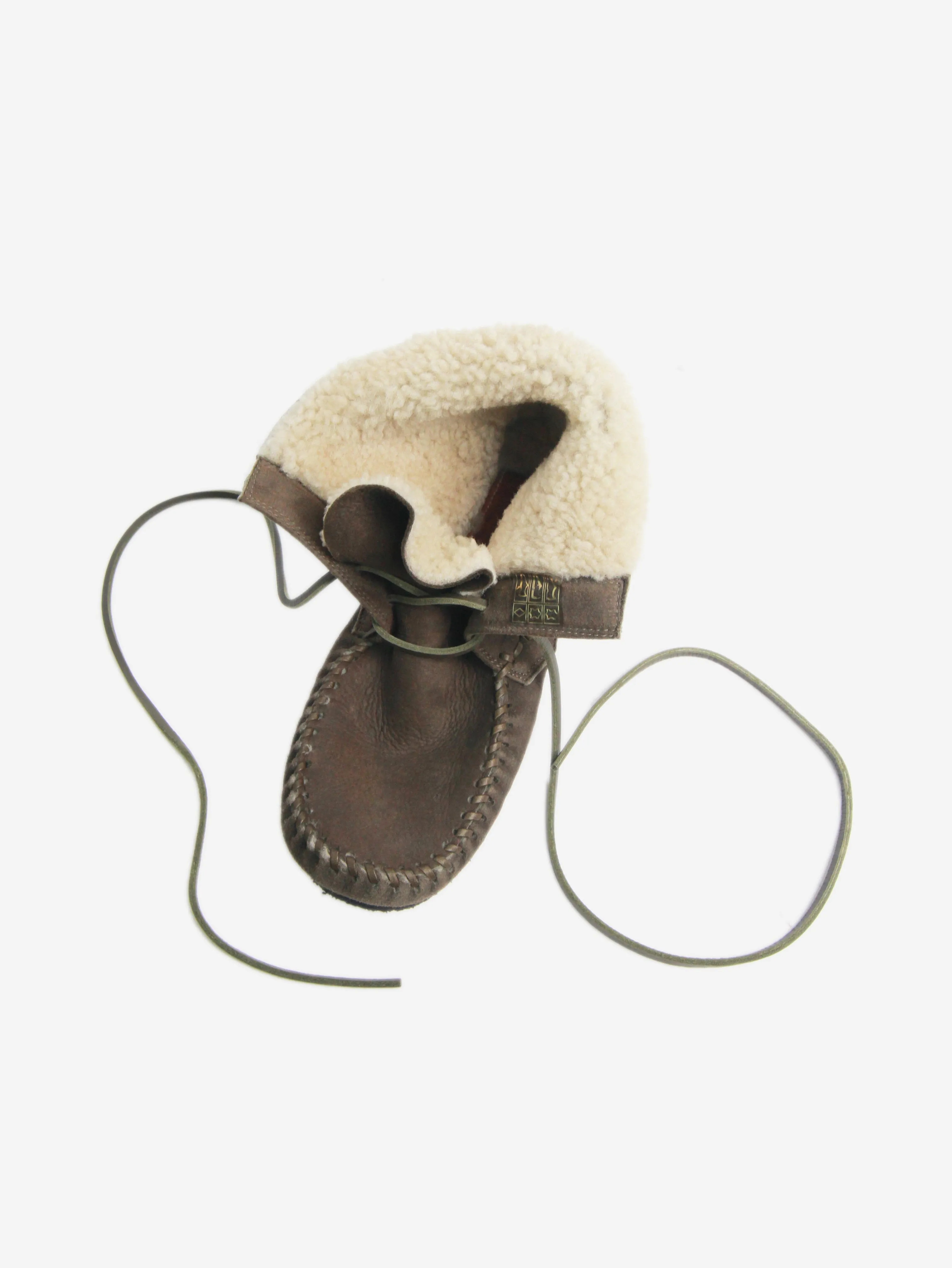 Green shearling boots - size EU 38 (UK 5)